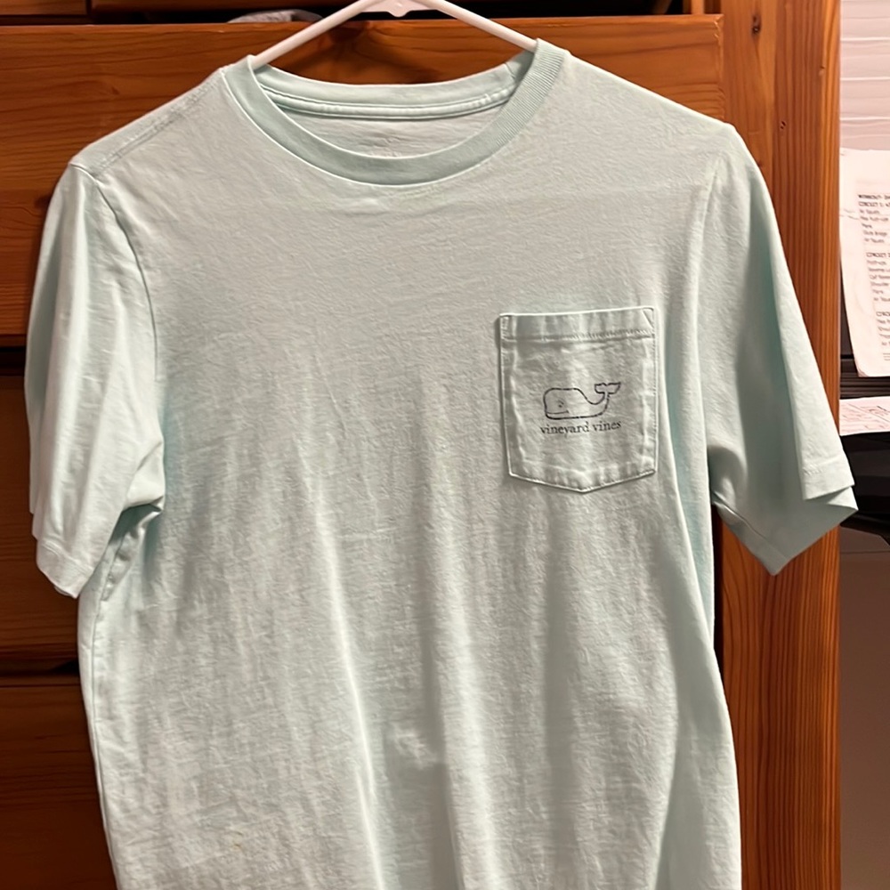 Garment-Dyed Vintage Whale Short-Sleeve Pocket Tee